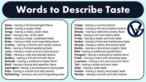 flavors synonym|Taste Terminology .